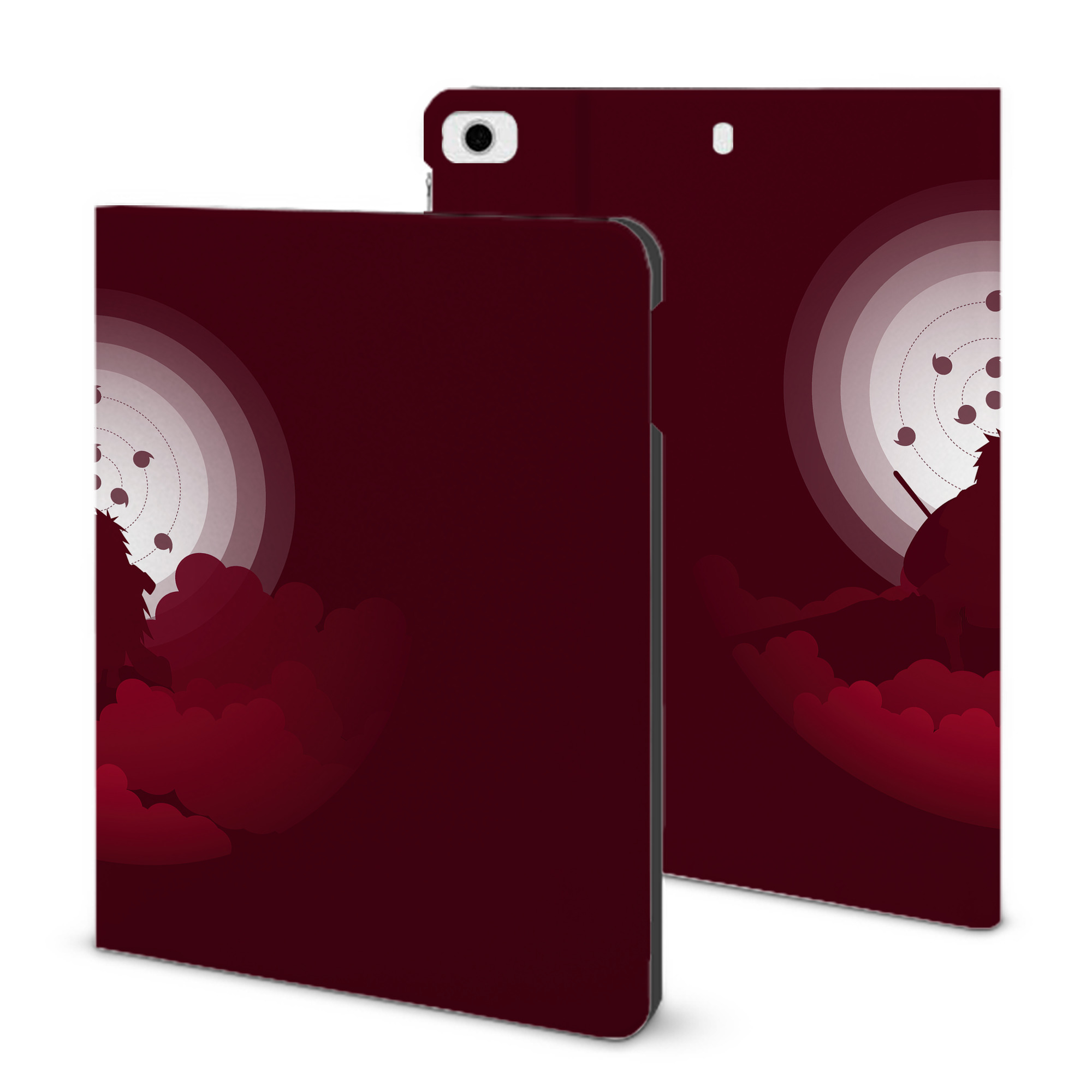 （画像用） NARUTO -ナルト- NARUTO -ナルト- 疾風伝 IPad ケース ブック型 PUレザー TPU 耐衝撃 軽量 薄型 ペン収納なし 全面保護 IPad 各モデル対応